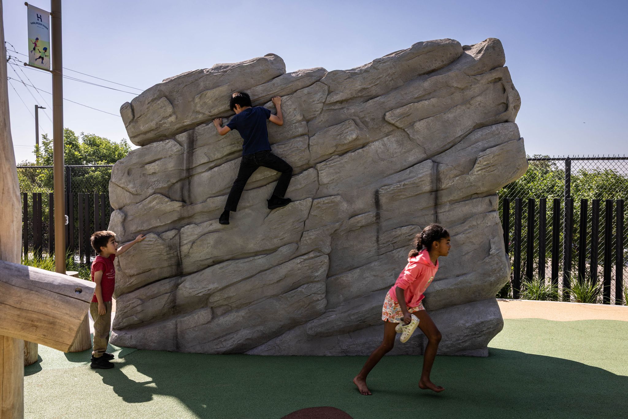 Families happy to see southern Dallas gain Halperin Park, new deck park opening